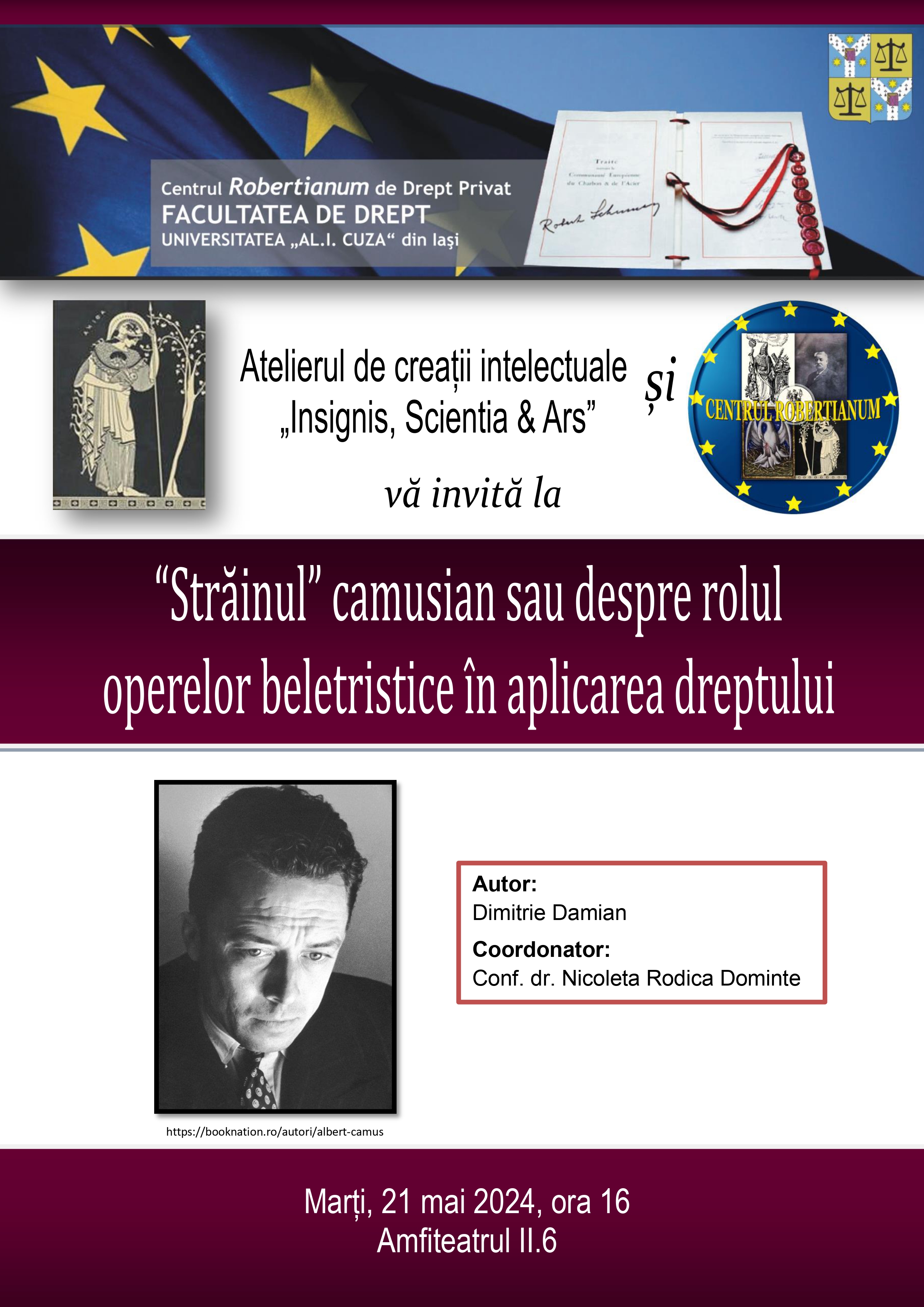 Invitație, Atelierul de Creații Intelectuale “Insignis, Scientia & Ars”