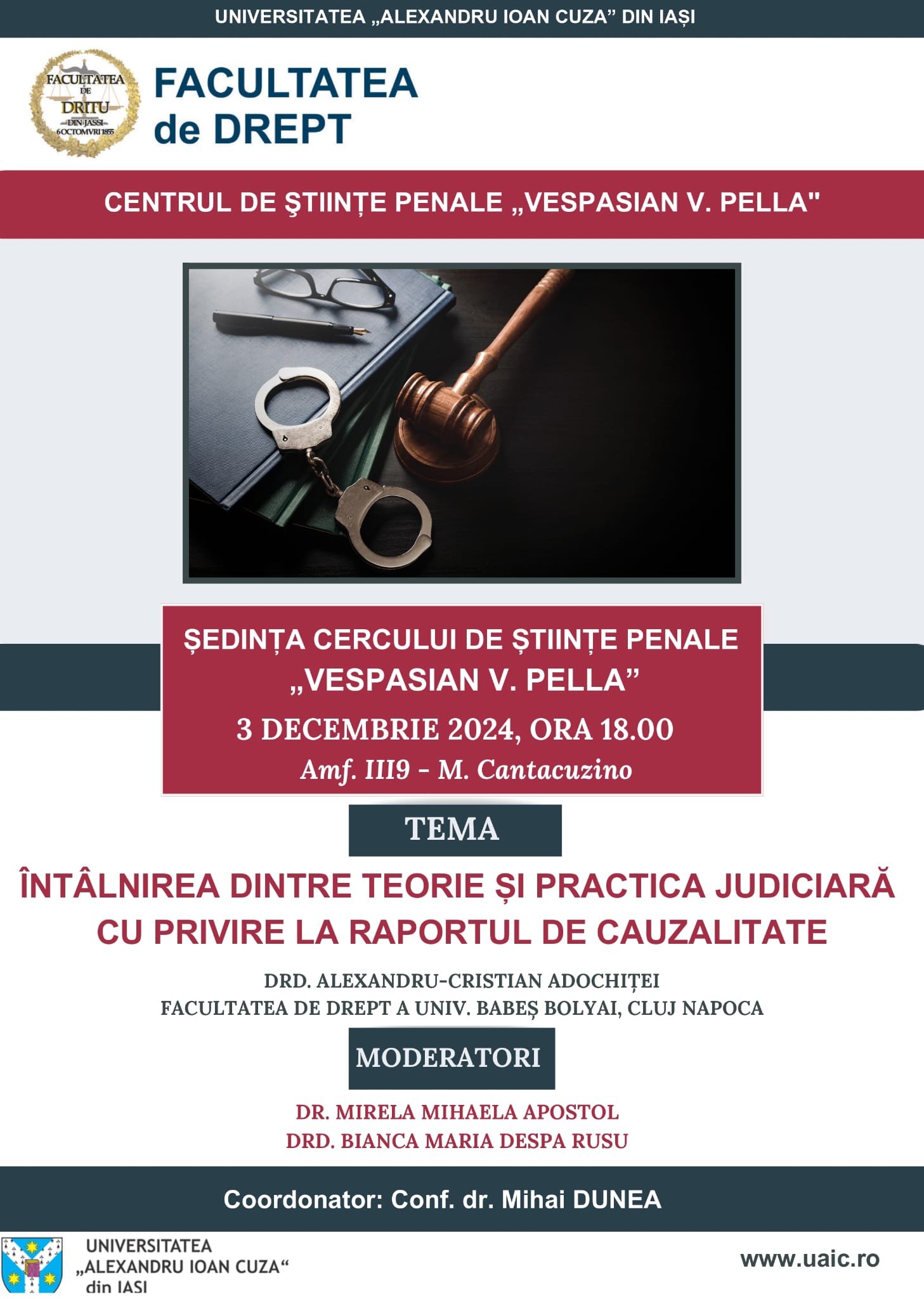 Ședință de cerc a Centrului de Ştiinţe Penale 