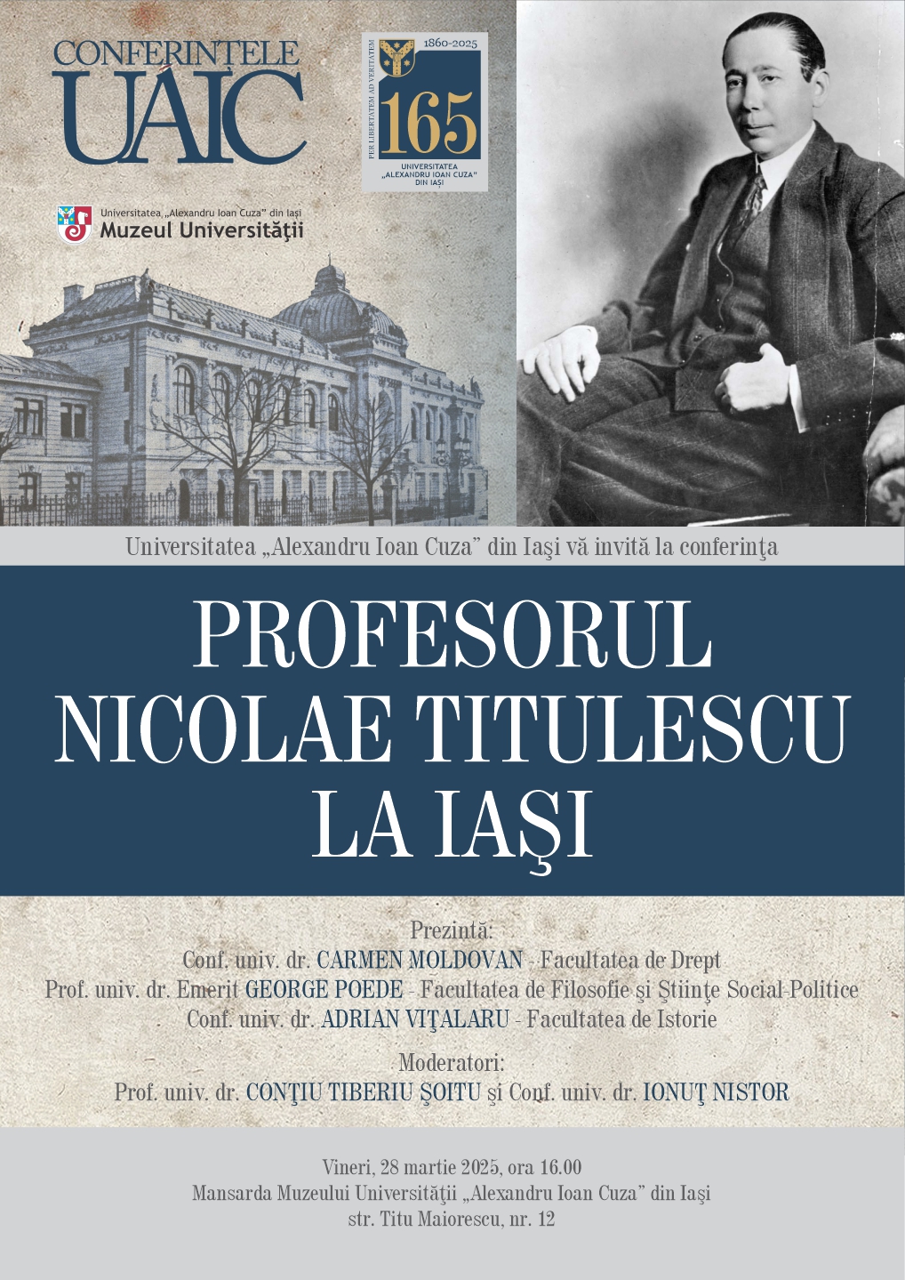 Conferința „Profesorul Nicolae Titulescu la Iași”