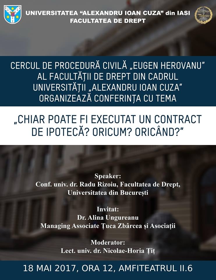 Ședință a Cercului de Procedură Civilă „Eugen Herovanu