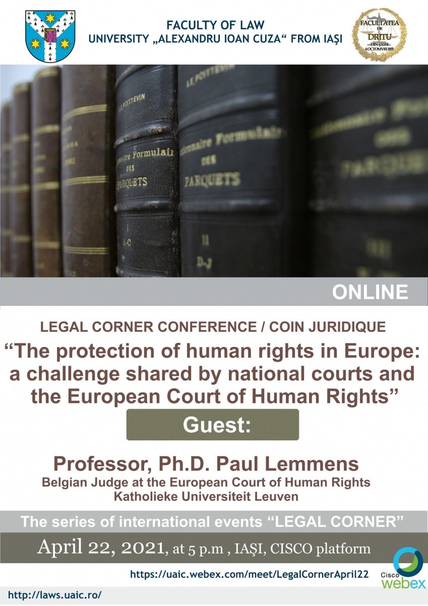 Legal Corner Conference. 22.04.2021
