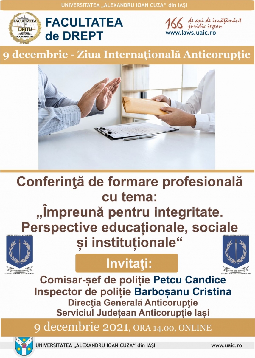 Conferinţă de formare profesională: 9.12.2021